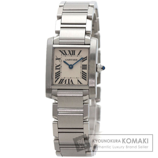 CARTIER Tank francaise SM Watches W51008Q3 Stainless Steel/Stainless Steel Ladies