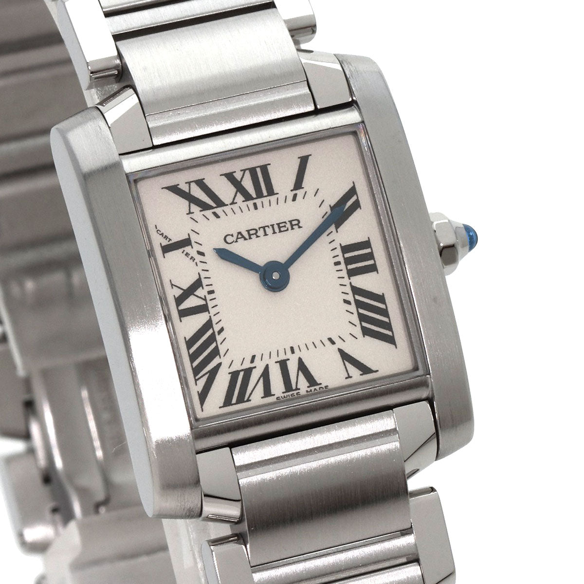 CARTIER Tank francaise SM Watches W51008Q3 Stainless Steel/Stainless Steel Ladies