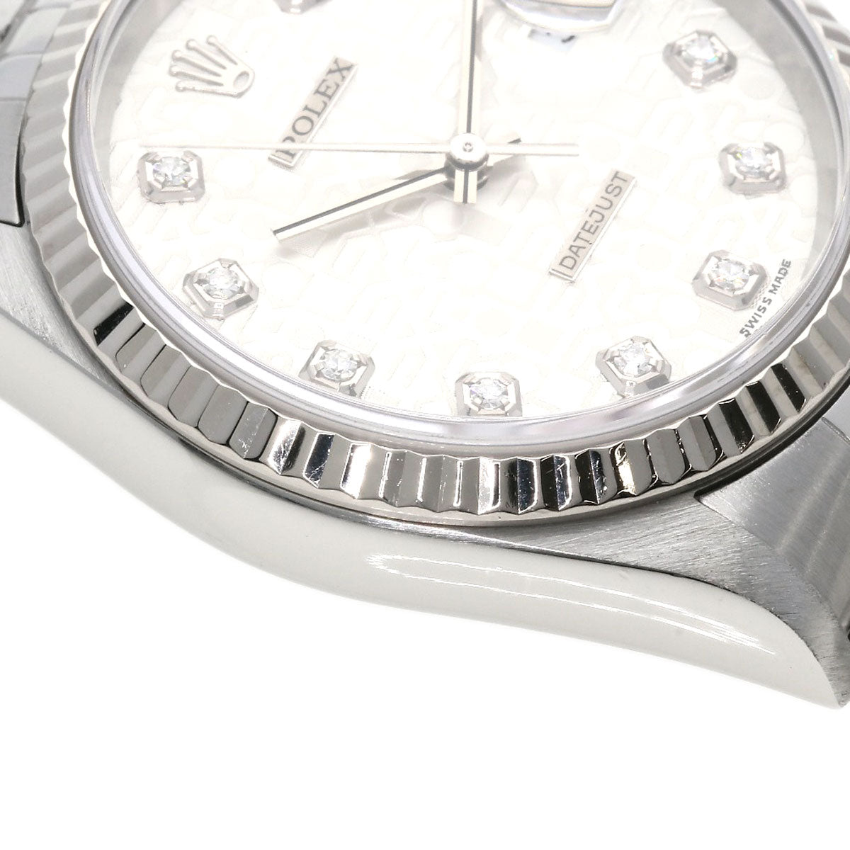 ROLEX DATEJUST 10P Diamond Watches 16234G Stainless Steel/Stainless Steel mens