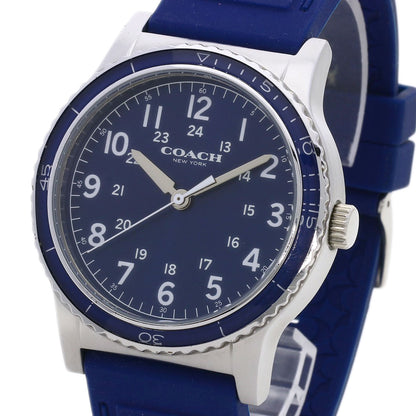 COACH Round face Watches CA.80.2.109.1254 Stainless Steel/Rubber mens