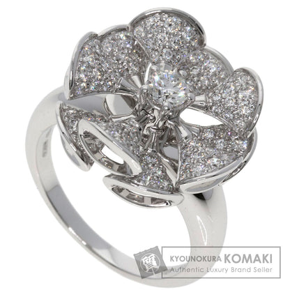 BVLGARI   Ring Diva Dream Flower Motif Diamond K18 White Gold Ladies