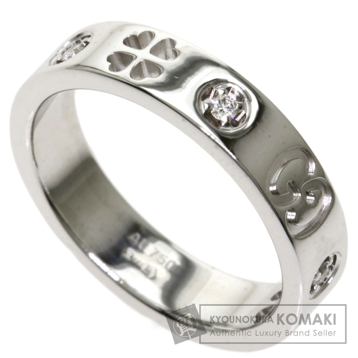 GUCCI   Ring Icon Amor Forever Diamond K18 White Gold Ladies