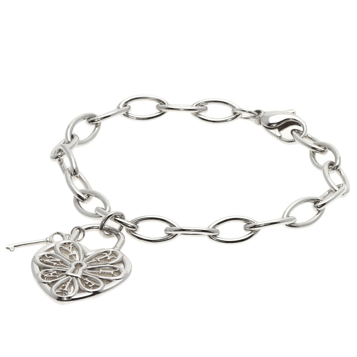 TIFFANY&Co.   Bracelet filigree heart key Silver Ladies