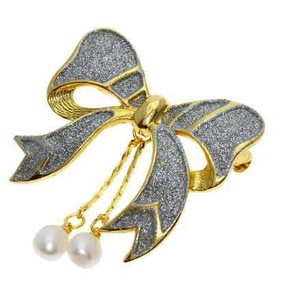 Pearl Pearl Fake Pearl Enamel Brooch 8-piece set Brooch Silver Gold Plated g　Ladies