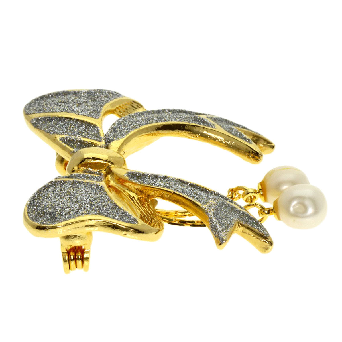 Pearl Pearl Fake Pearl Enamel Brooch 8-piece set Brooch Silver Gold Plated g　Ladies