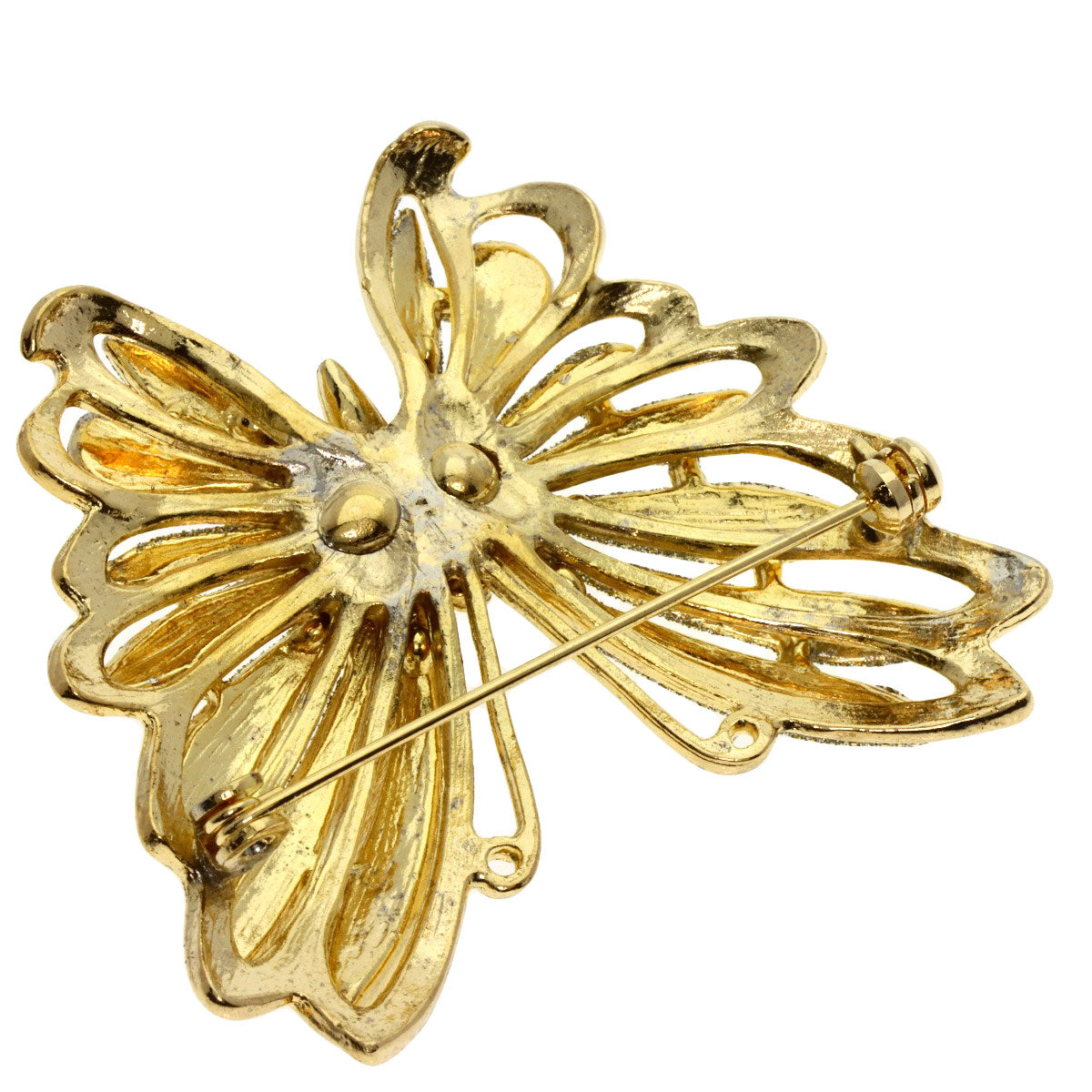 Pearl Pearl Fake Pearl Enamel Brooch 8-piece set Brooch Silver Gold Plated g　Ladies