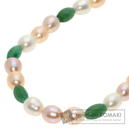Freshwater Pearl Pearl Aventurine Quartz Necklace Metal 36.1g　Ladies
