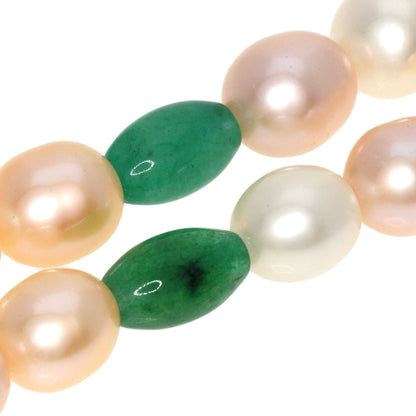 Freshwater Pearl Pearl Aventurine Quartz Necklace Metal 36.1g　Ladies
