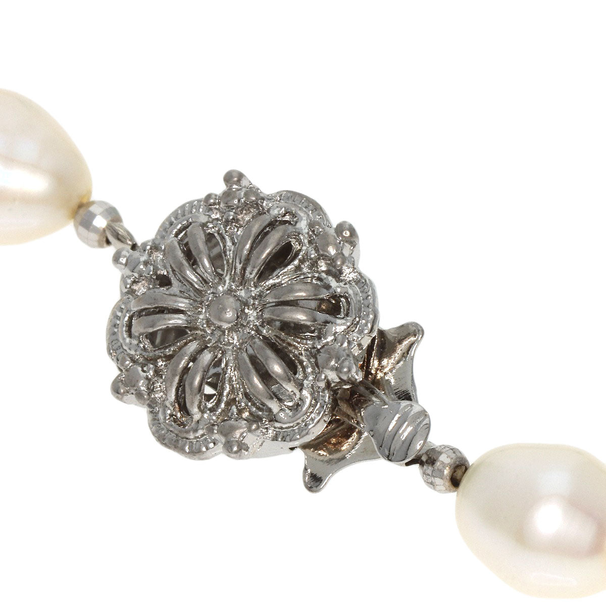 Freshwater Pearl Pearl Aventurine Quartz Necklace Metal 36.1g　Ladies