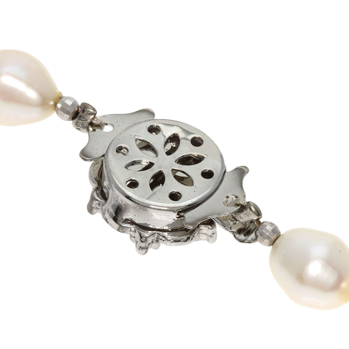 Freshwater Pearl Pearl Aventurine Quartz Necklace Metal 36.1g　Ladies