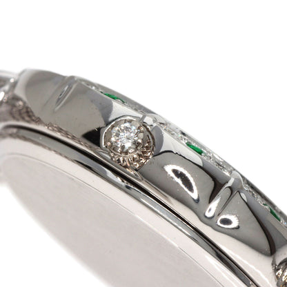 SEIKO CREDOR Emerald Diamond Watches 4N70-0120 K18 White Gold/K18 White Gold Ladies