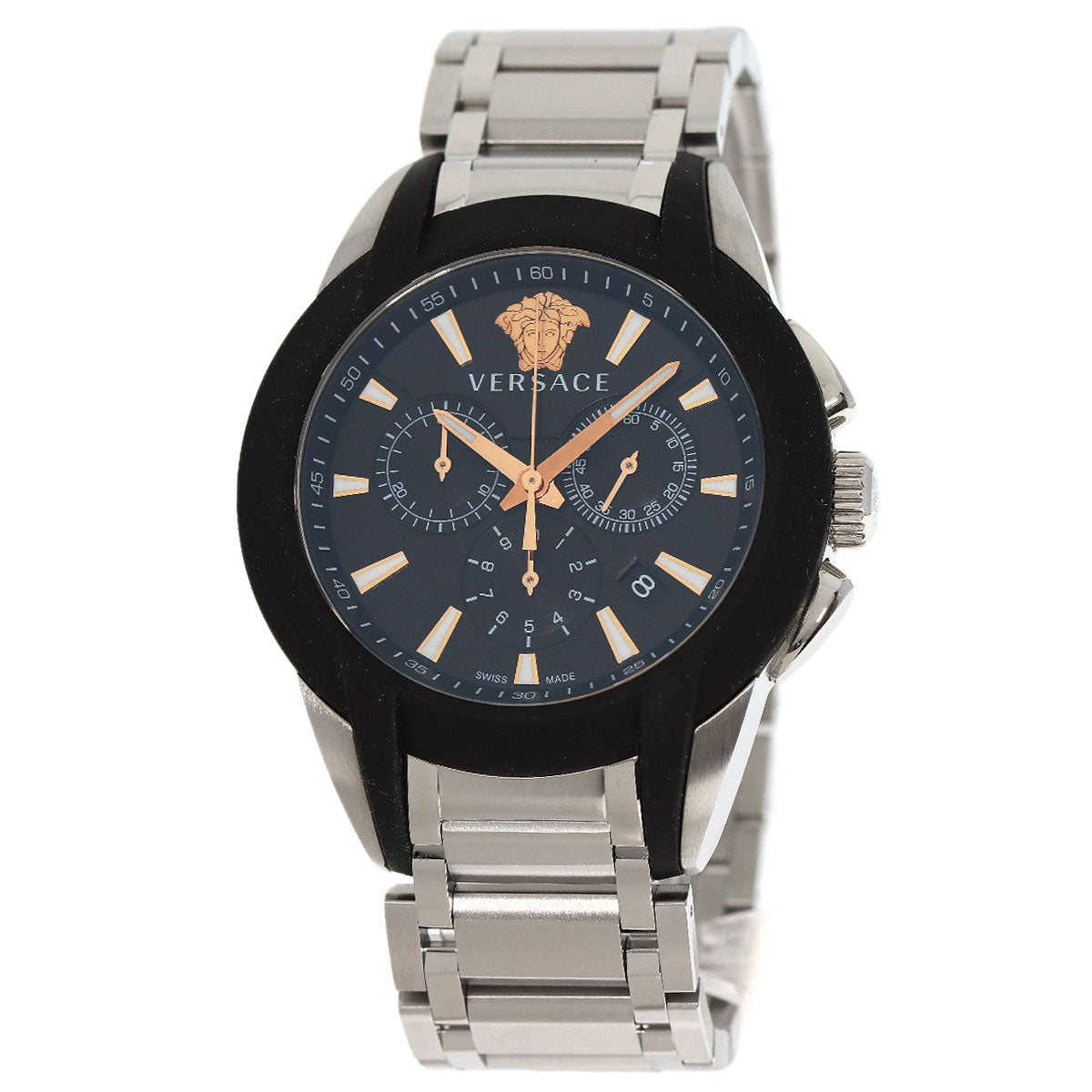 VERSACE Medusa Chronograph Watches VEM8 Stainless Steel/Stainless Steel mens