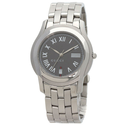 GUCCI Round face Watches 5500M Stainless Steel/Stainless Steel mens