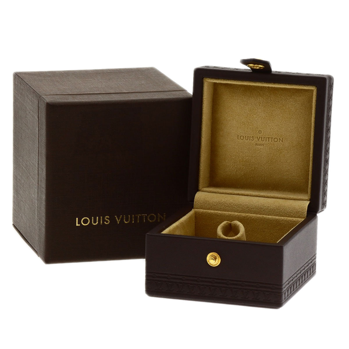 LOUIS VUITTON   Ring Berg Monogram Ldylle Diamond #49 K18 Yellow Gold Ladies