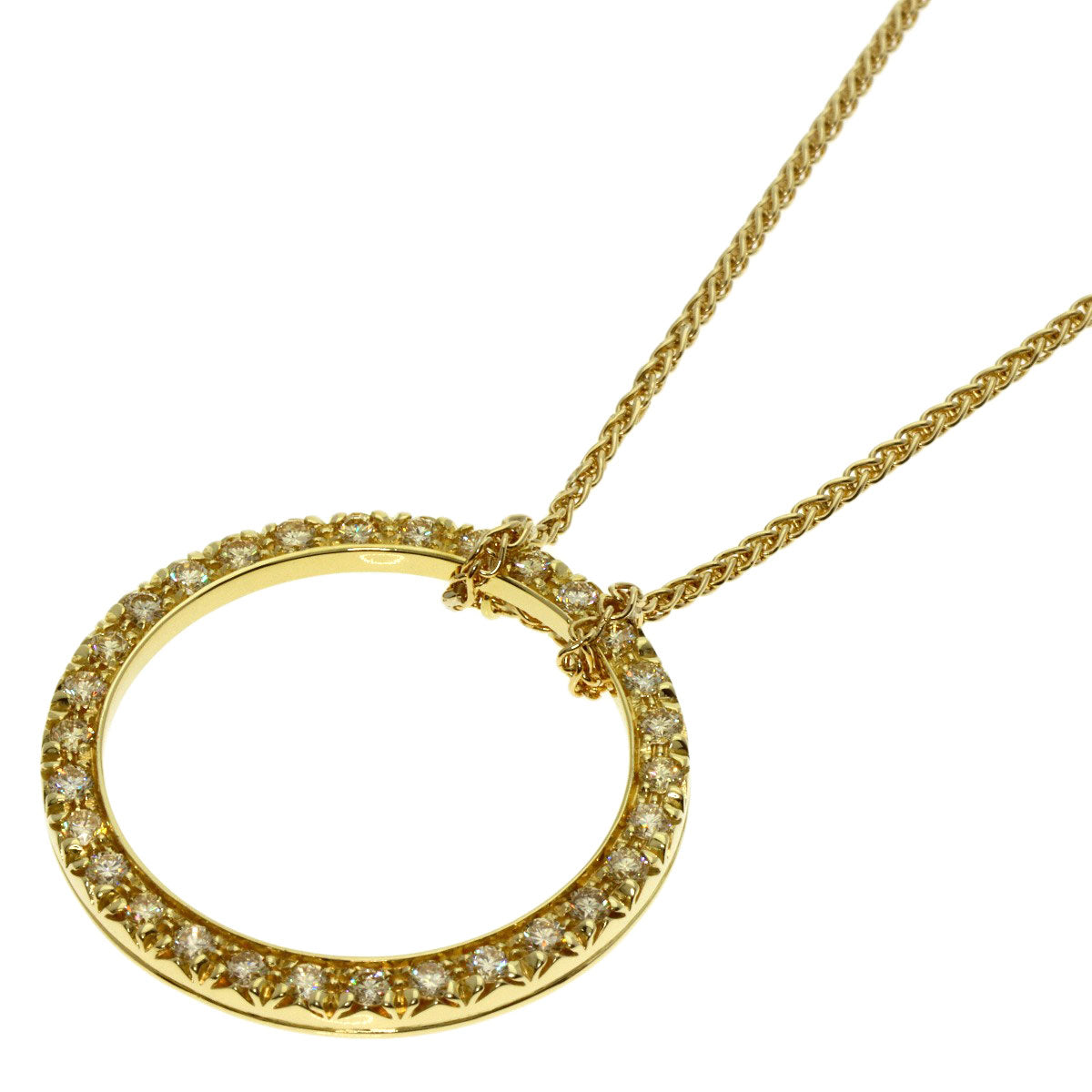 Luca Calati Diamond Necklace K18 Yellow Gold  14.5g　Ladies