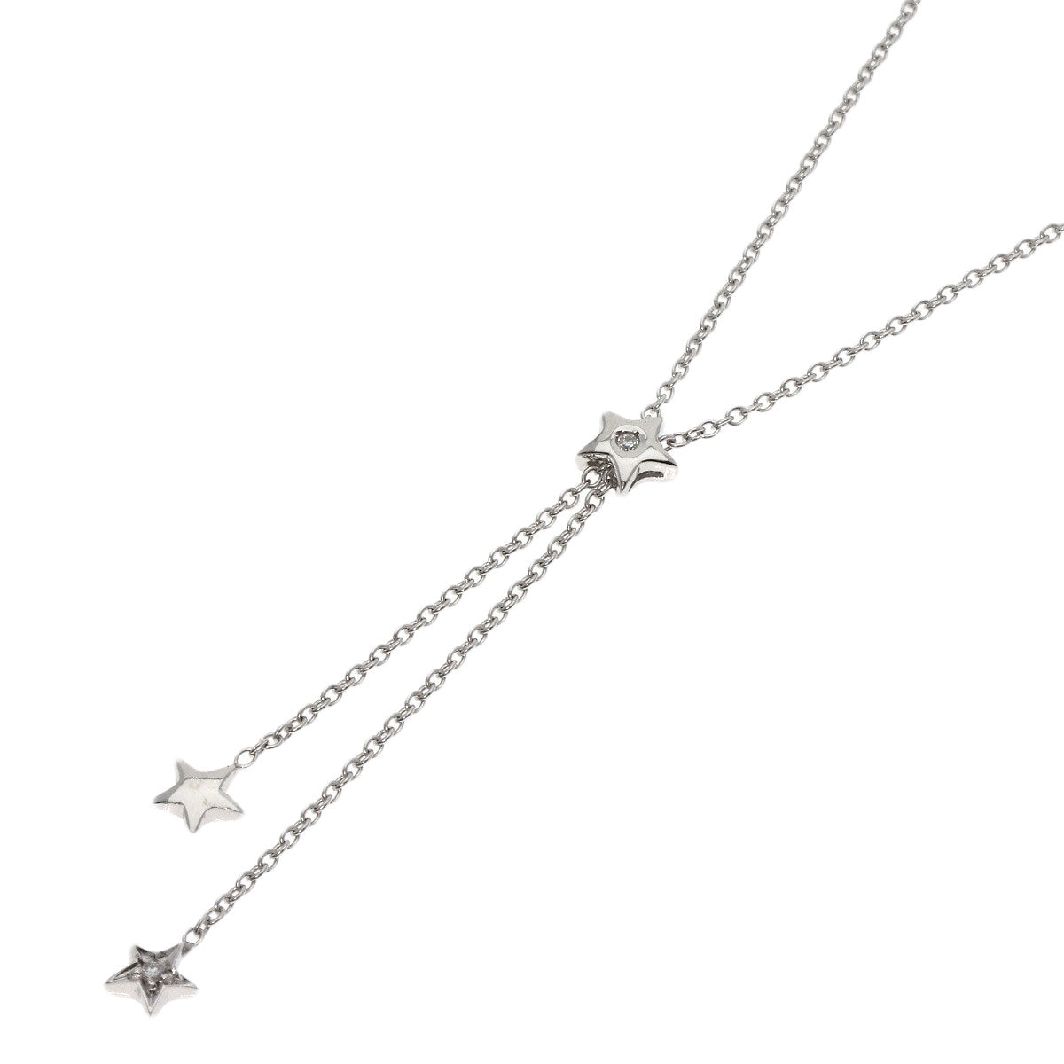 Ponte Vecchio   Necklace Star motif Diamond K18 White Gold Ladies