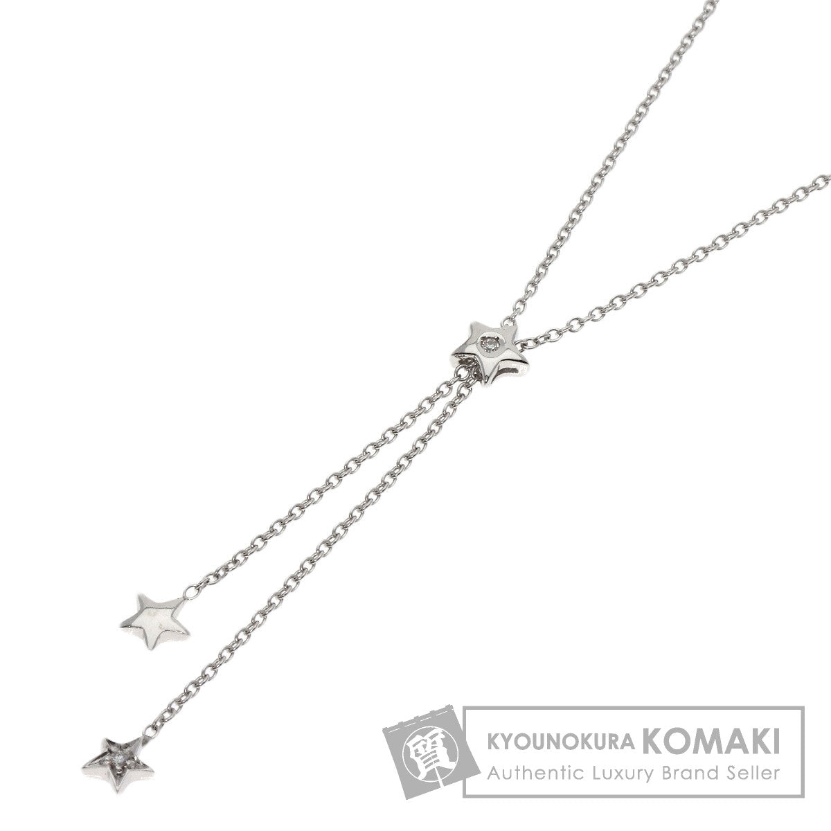 Ponte Vecchio   Necklace Star motif Diamond K18 White Gold Ladies