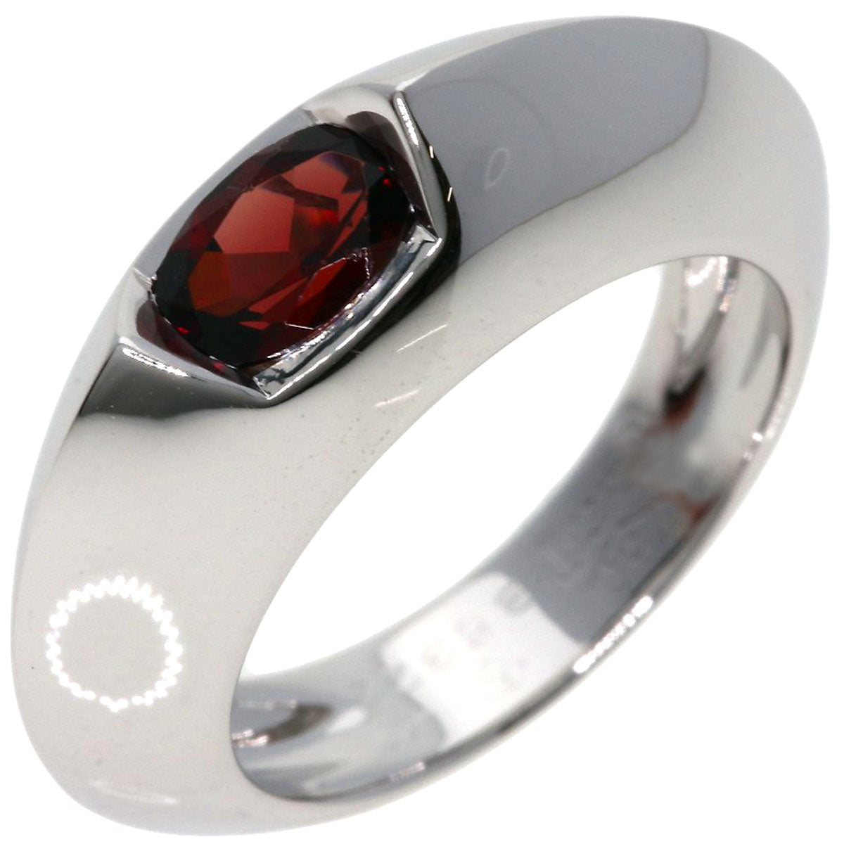 PIAGET   Ring Aura Garnet Diamond #46 K18 White Gold Ladies