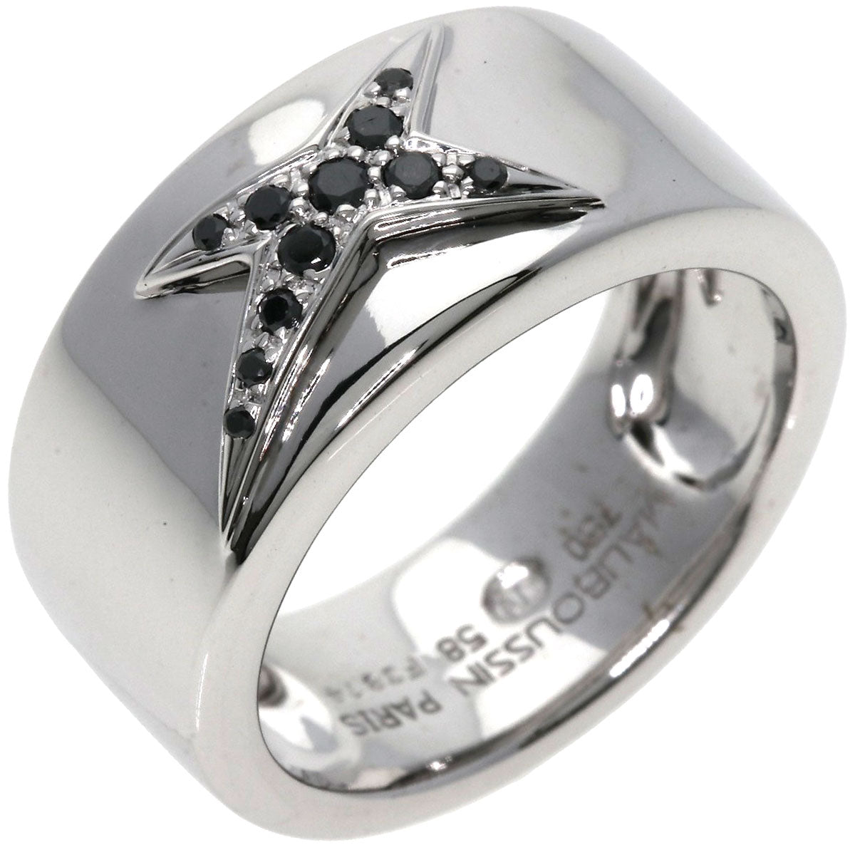 MAUBOUSSIN   Ring Etoile Black Diamond K18 White Gold Ladies