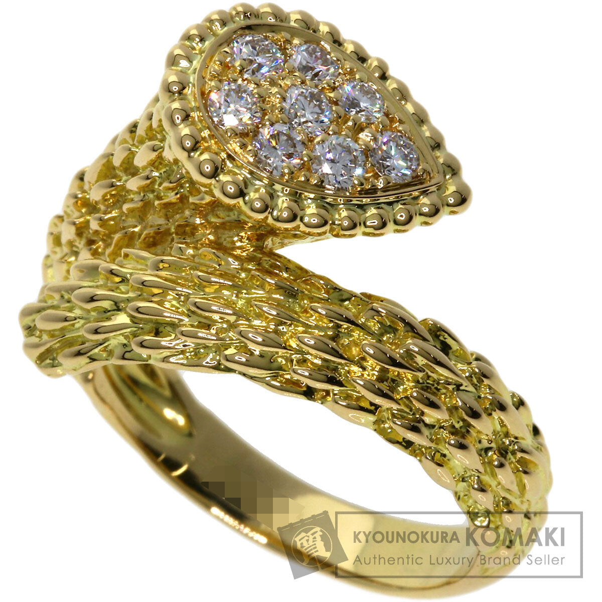 Boucheron   Ring Serpent Boheme Diamond K18 Yellow Gold Ladies