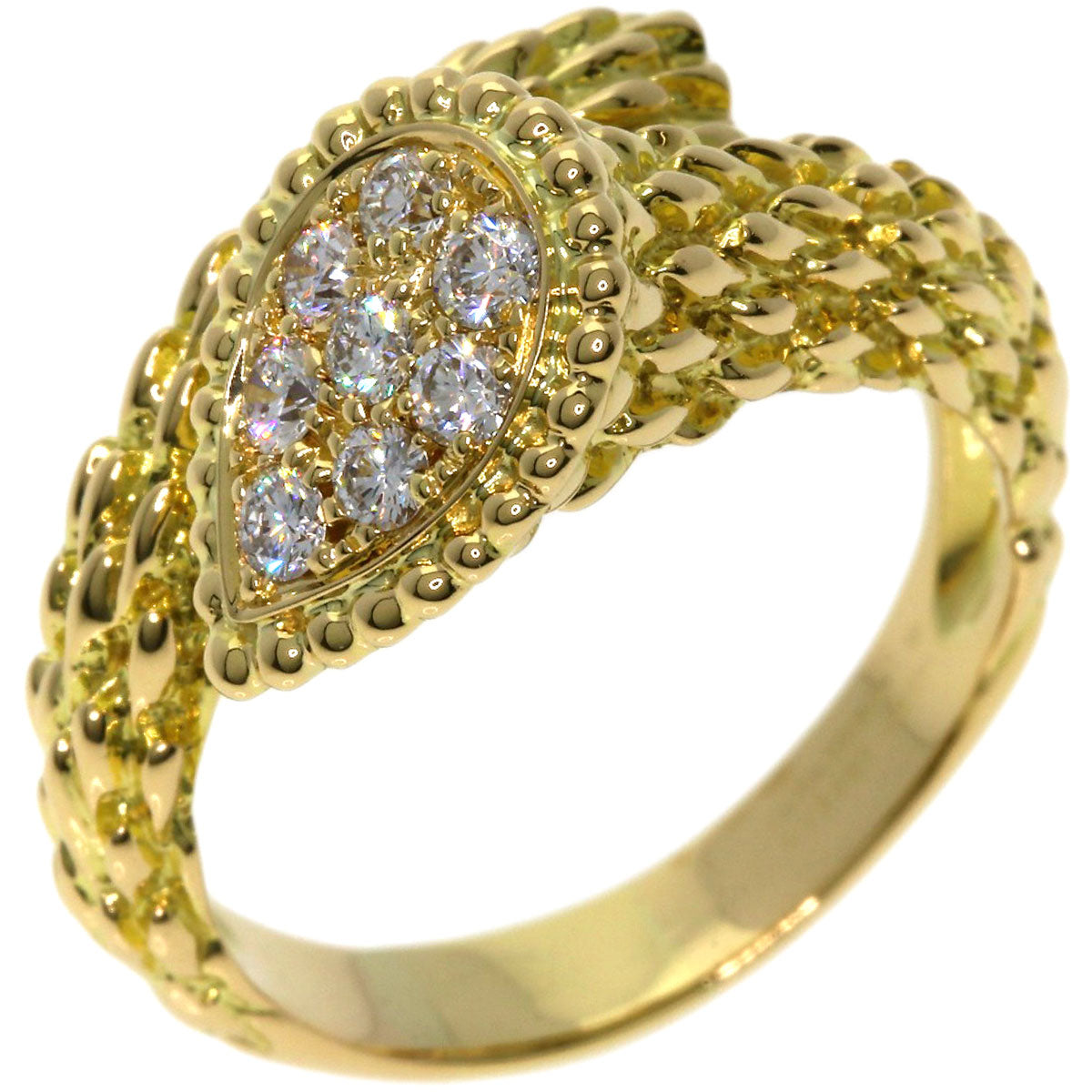 Boucheron   Ring Serpent Boheme Diamond K18 Yellow Gold Ladies