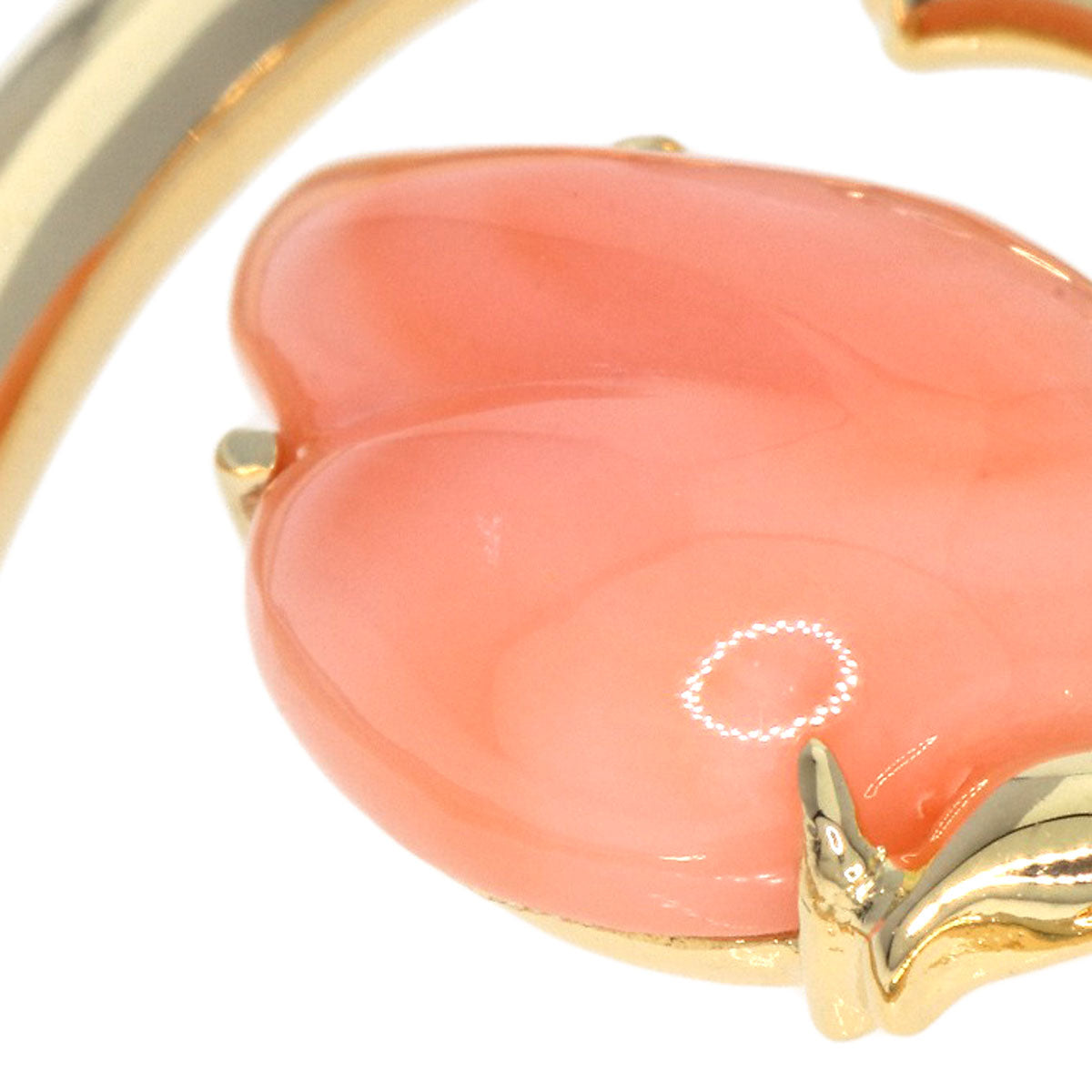 TASAKI   Brooch Coral Coral White Shell Diamond K18 Yellow Gold Ladies