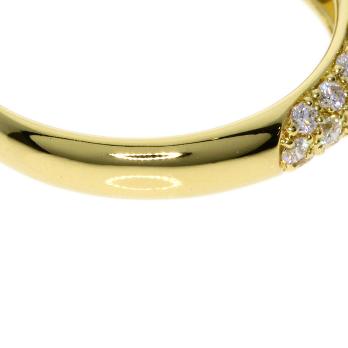 Gimel   Ring Emerald Diamond K18 Yellow Gold Ladies
