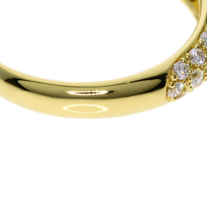 Gimel   Ring Emerald Diamond K18 Yellow Gold Ladies