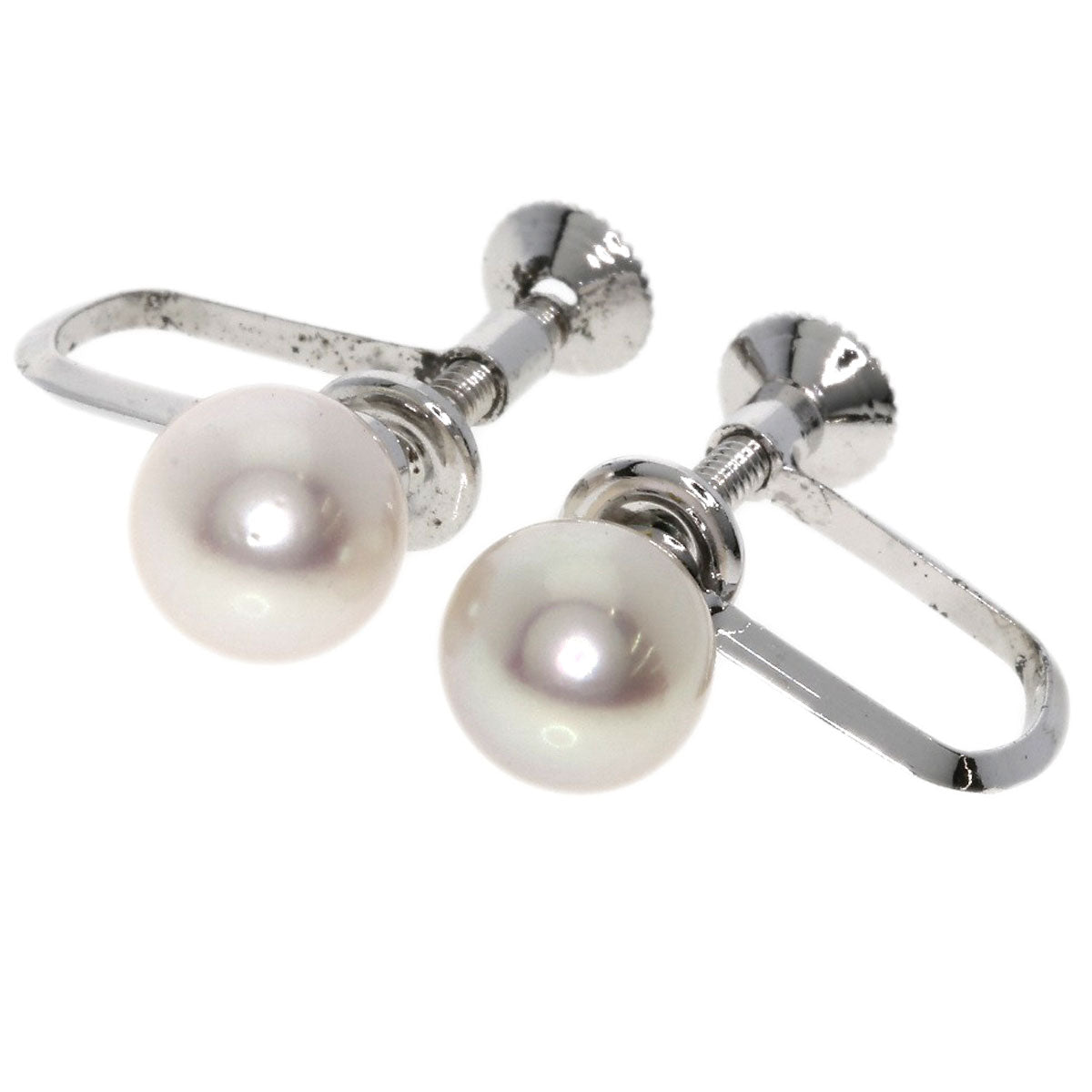 MIKIMOTO   Earring Akoya pearl Pearl Silver Ladies