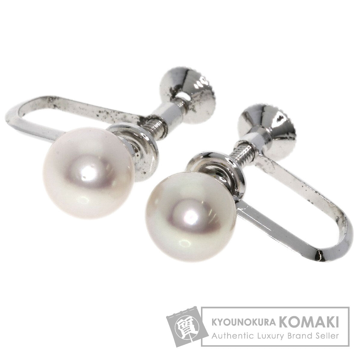 MIKIMOTO   Earring Akoya pearl Pearl Silver Ladies