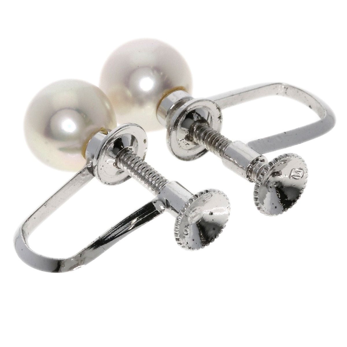 MIKIMOTO   Earring Akoya pearl Pearl Silver Ladies