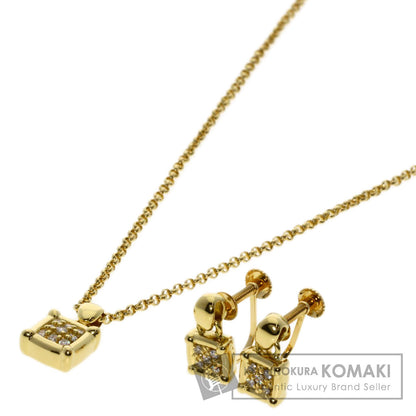 TASAKI   Necklace Diamond Necklace Earring 2 Piece Set K18 Yellow Gold Ladies