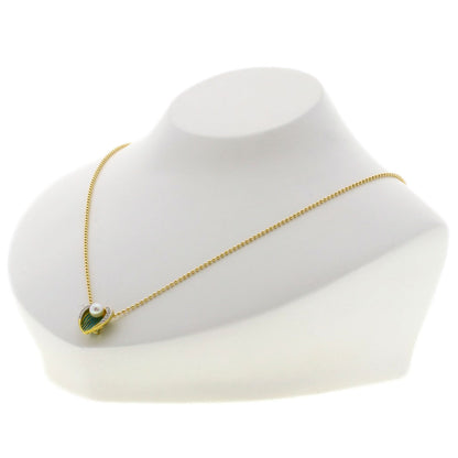 MASRIERA   Necklace Enamel Diamond Pearl Pearl K18 Yellow Gold Ladies