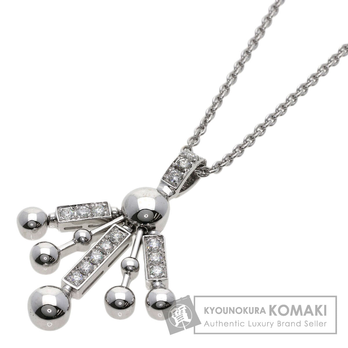 BVLGARI   Necklace Astrale Fireworks Diamond K18 White Gold Ladies