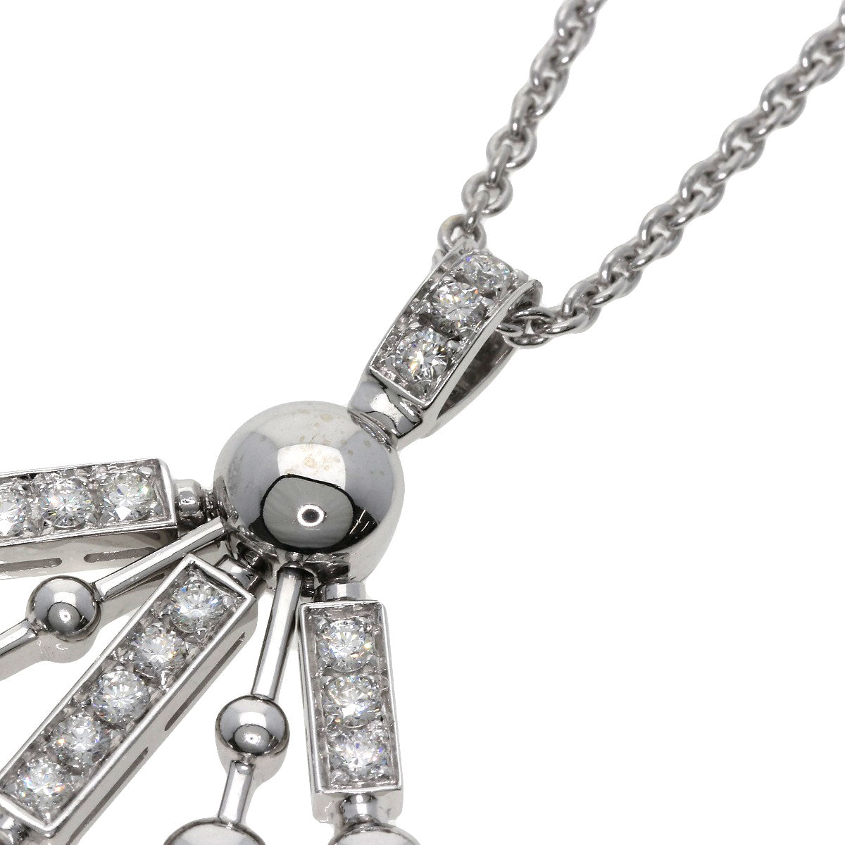 BVLGARI   Necklace Astrale Fireworks Diamond K18 White Gold Ladies