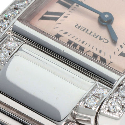 CARTIER Tank Francaise SM Diamond Watches WE1002SF K18 White Gold/K18WGxDiamond Ladies