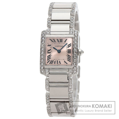 CARTIER Tank Francaise SM Diamond Watches WE1002SF K18 White Gold/K18WGxDiamond Ladies