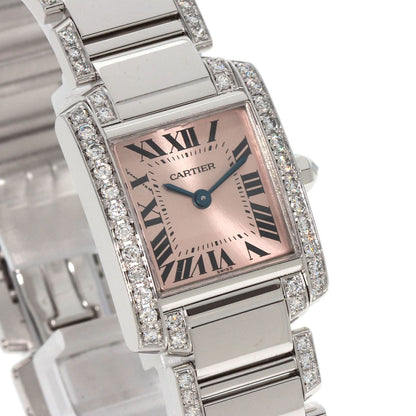 CARTIER Tank Francaise SM Diamond Watches WE1002SF K18 White Gold/K18WGxDiamond Ladies