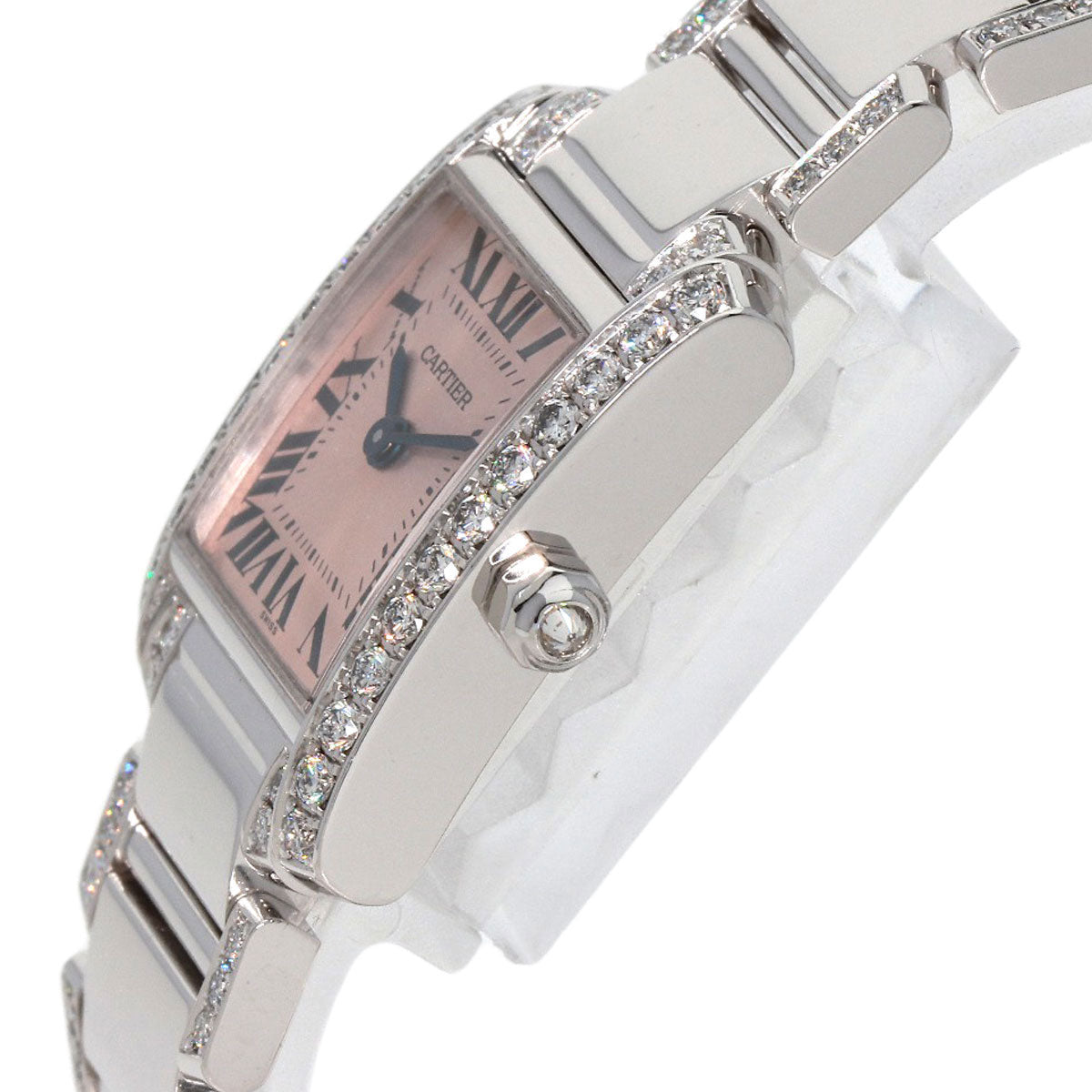 CARTIER Tank Francaise SM Diamond Watches WE1002SF K18 White Gold/K18WGxDiamond Ladies