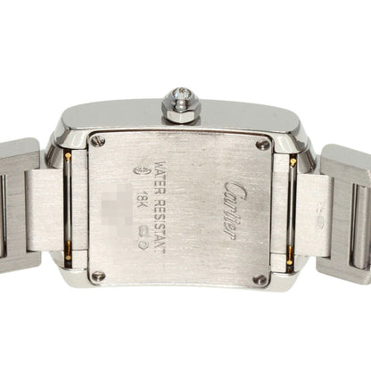 CARTIER Tank Francaise SM Diamond Watches WE1002SF K18 White Gold/K18WGxDiamond Ladies