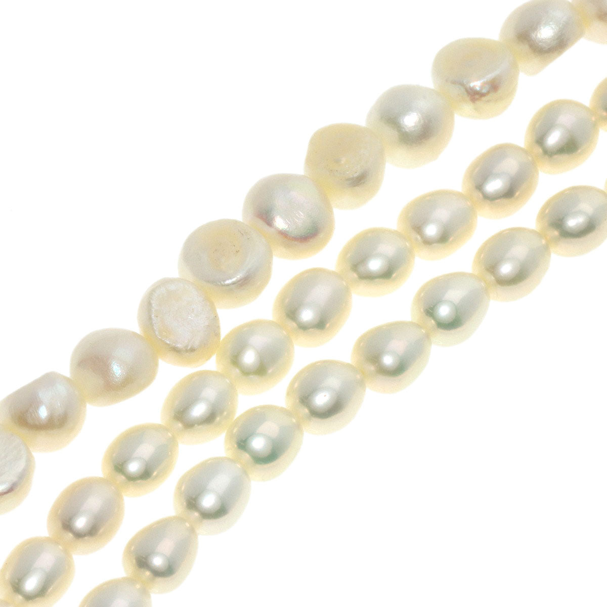 Rhodonite Flower Motif Rose Quartz Freshwater Pearl 3 Piece Set Necklace Silver g　Ladies