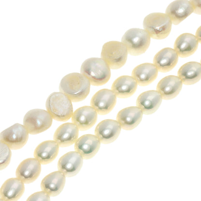 Rhodonite Flower Motif Rose Quartz Freshwater Pearl 3 Piece Set Necklace Silver g　Ladies