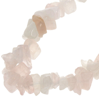 Rhodonite Flower Motif Rose Quartz Freshwater Pearl 3 Piece Set Necklace Silver g　Ladies