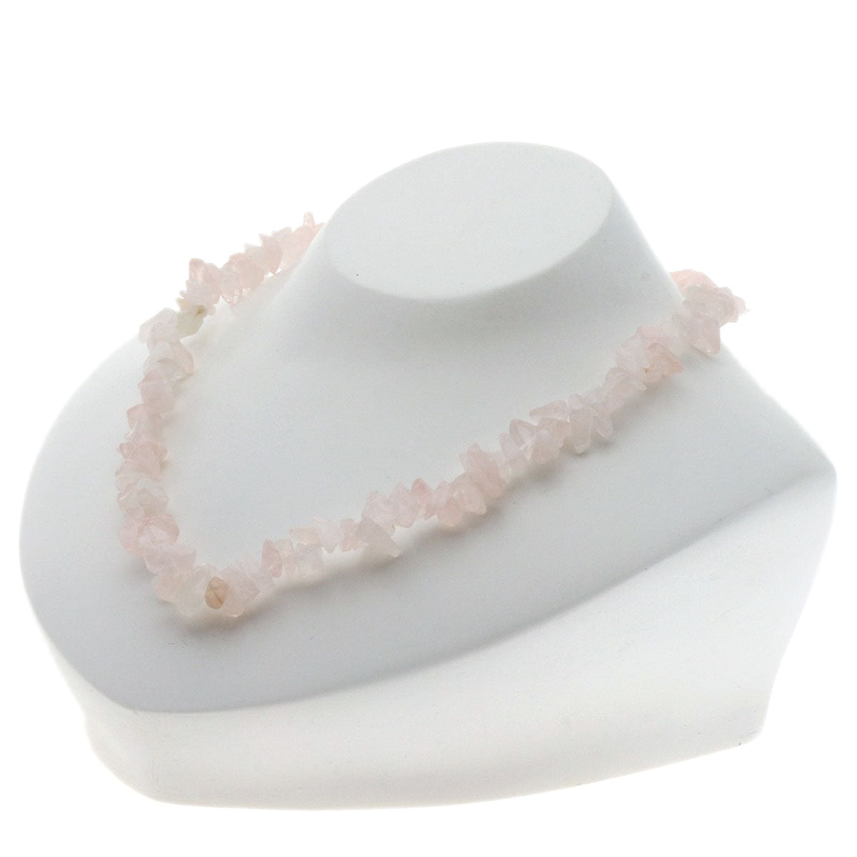 Rhodonite Flower Motif Rose Quartz Freshwater Pearl 3 Piece Set Necklace Silver g　Ladies