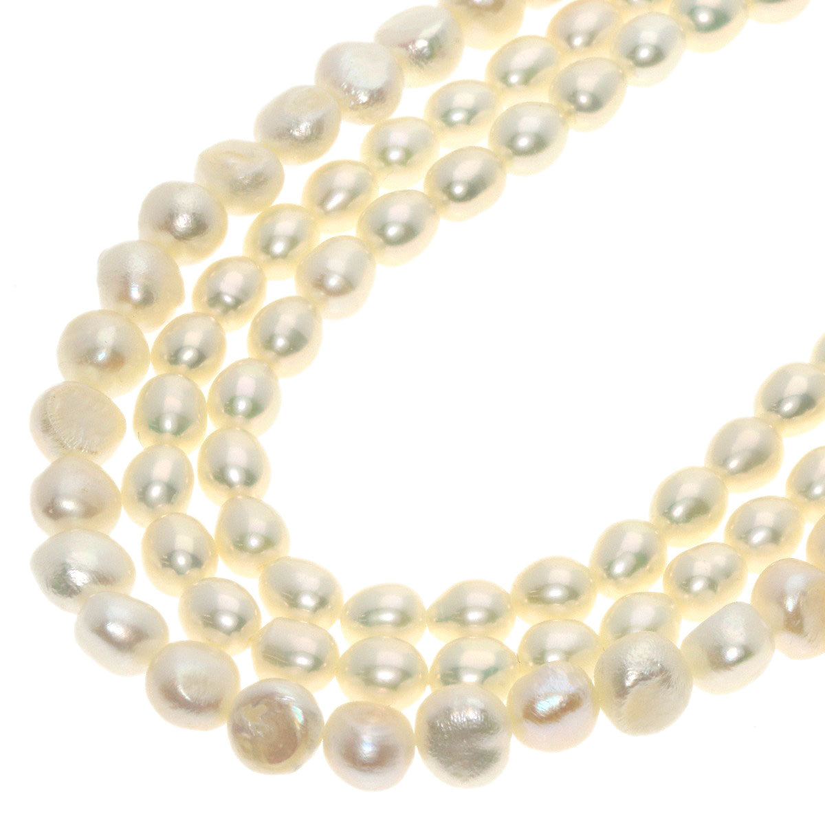 Rhodonite Flower Motif Rose Quartz Freshwater Pearl 3 Piece Set Necklace Silver g　Ladies
