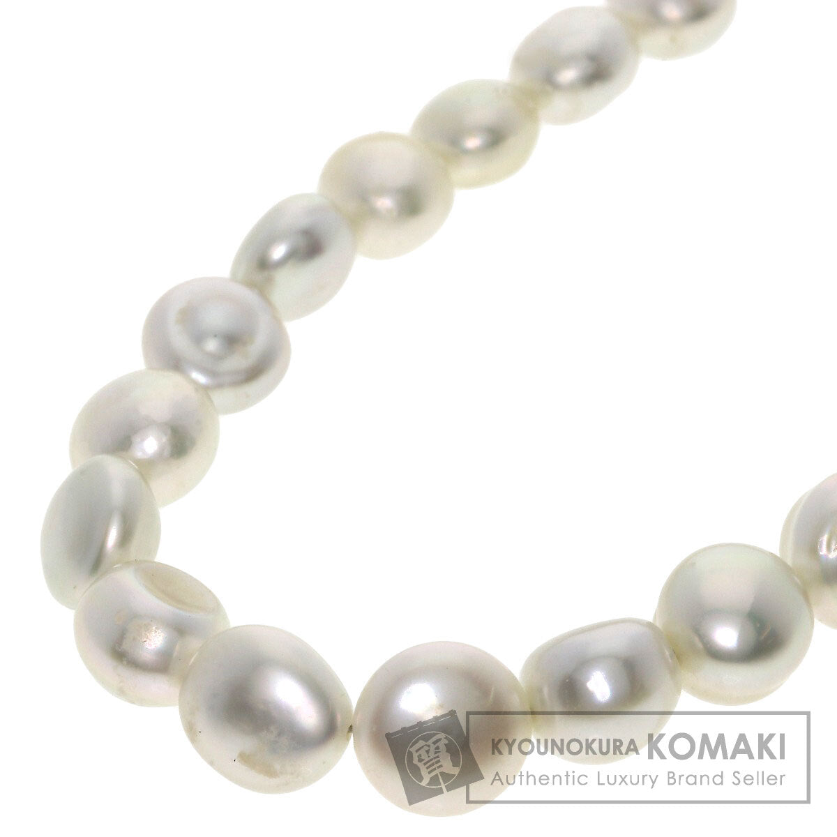 Freshwater Pearl Pearl 3 reams Necklace Silver  21.3g　Ladies