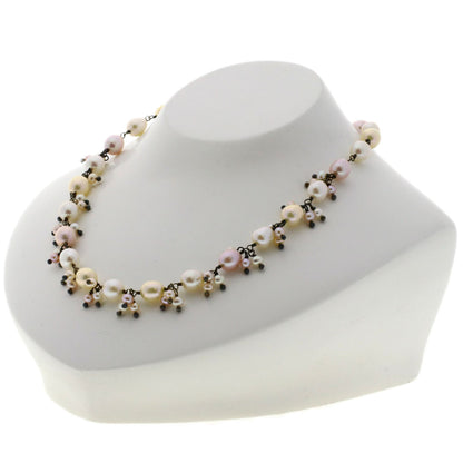 Freshwater Pearl Pearl Necklace Silver  28.2g　Ladies