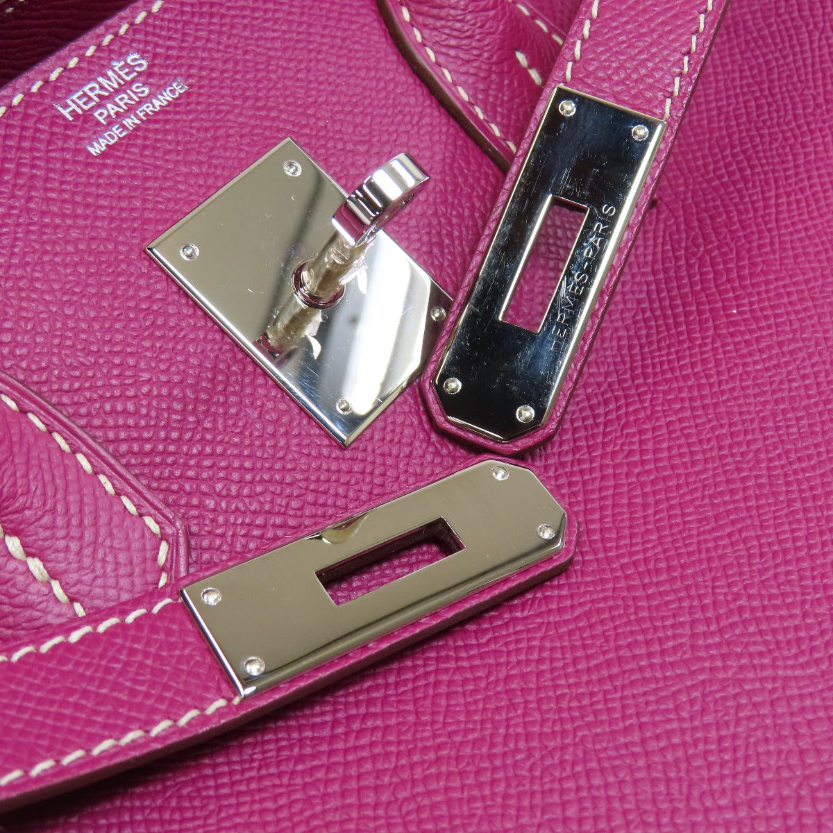 HERMES Birkin 30 Tosca SilverHardware Handbag Epsom Ladies [Used]