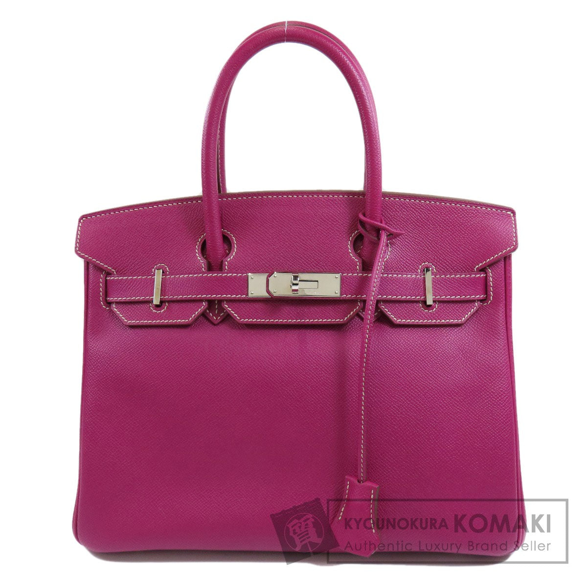 HERMES Birkin 30 Tosca SilverHardware Handbag Epsom Ladies [Used]