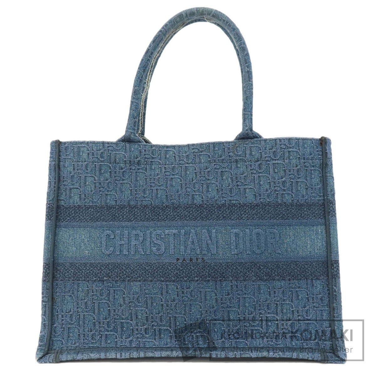 CHRISTIAN DIOR   Tote Bag Book tote small oblique Denim Ladies